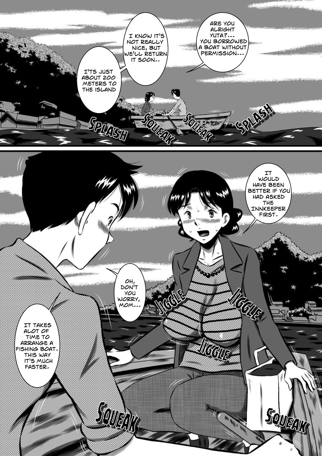Kaa-san, Kaa-san! Kaa-saaaan! Mujintou, Oyako Futari de Yagai Sex! | Mother, Mother – Mother And Son Have Sex, On An Abandon Island