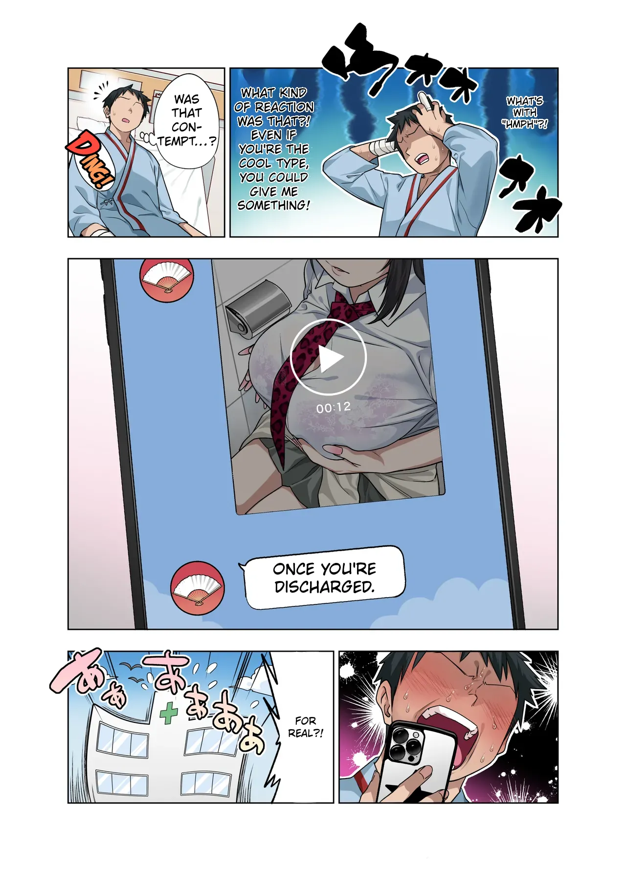 [Gujira 4 Gou (Gujira)] Nuite Moraimakuri Nyuuin Seikatsu ~Tasuketa Cool-Gyaru wa Jitsu wa Sukebe deshita~[ENGRISH][CharlesWHITE][CRACKERTL] — preview page 18