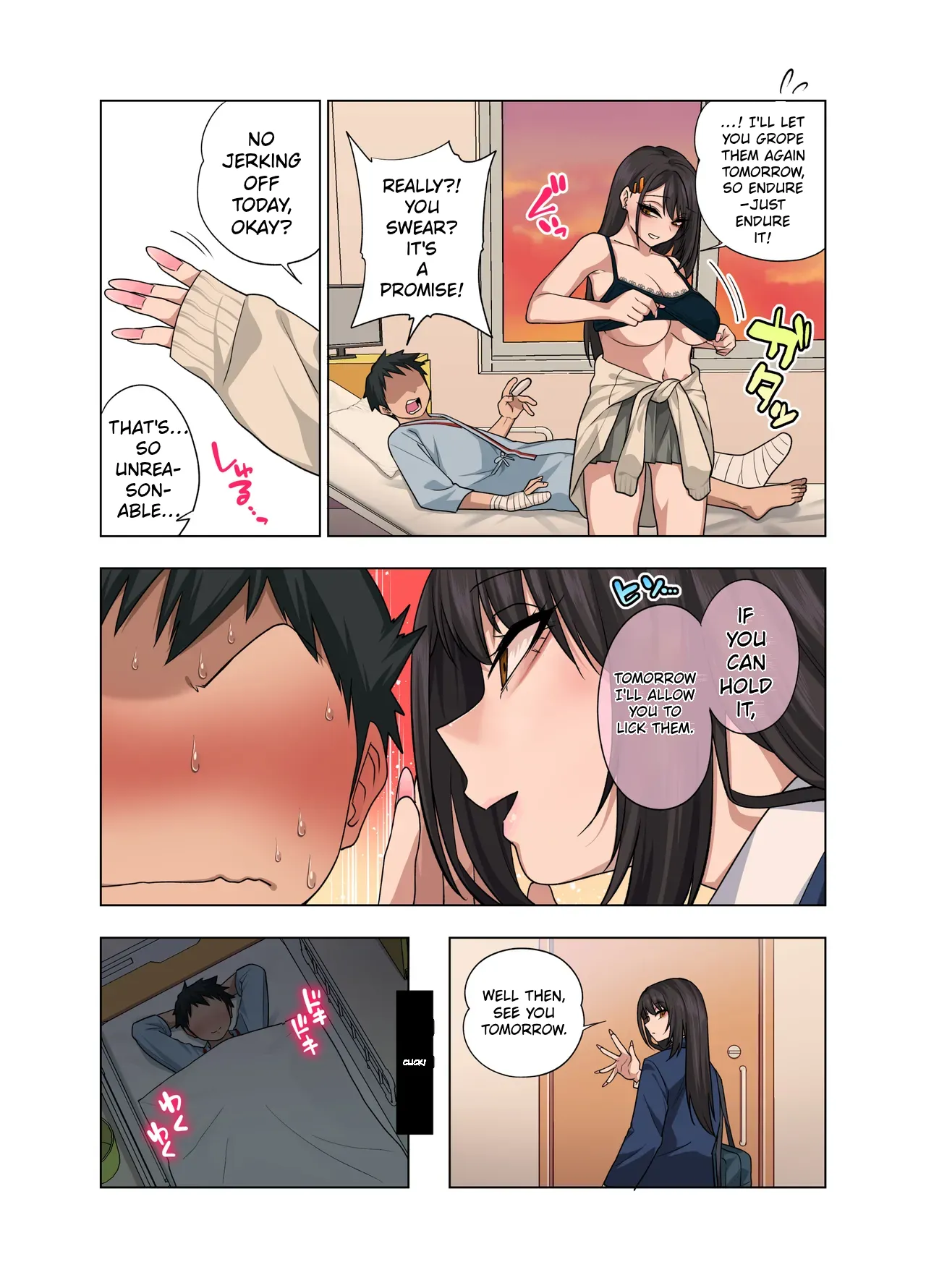 [Gujira 4 Gou (Gujira)] Nuite Moraimakuri Nyuuin Seikatsu ~Tasuketa Cool-Gyaru wa Jitsu wa Sukebe deshita~[ENGRISH][CharlesWHITE][CRACKERTL] – Chapter 1 – page 30