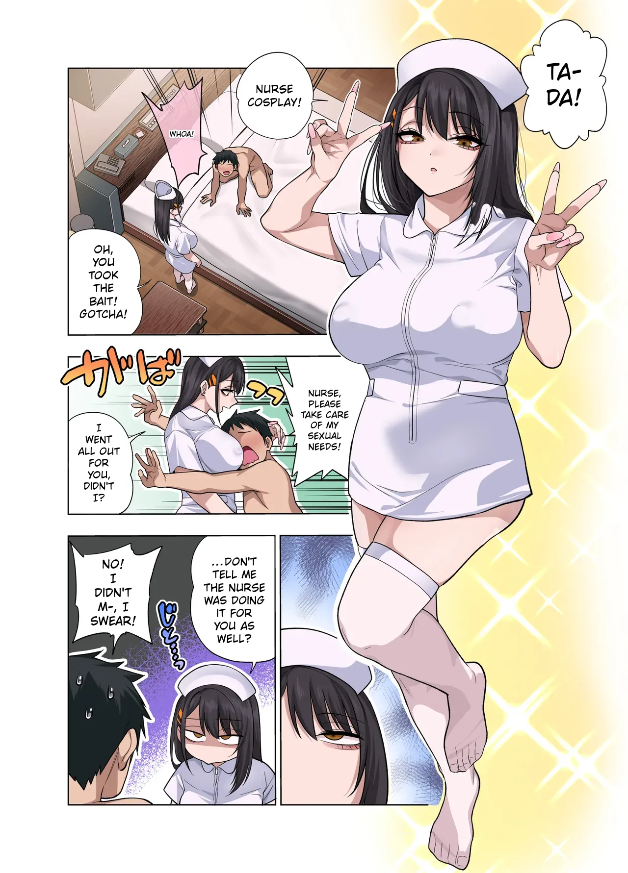 [Gujira 4 Gou (Gujira)] Nuite Moraimakuri Nyuuin Seikatsu ~Tasuketa Cool-Gyaru wa Jitsu wa Sukebe deshita~[ENGRISH][CharlesWHITE][CRACKERTL] – Chapter 1 – page 65